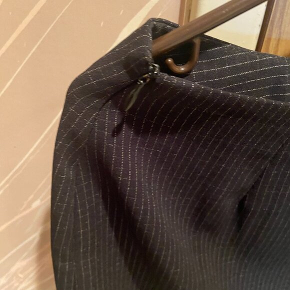 Jesse Ryan Straight Black With White Checks Skirt - Picture 4 of 6